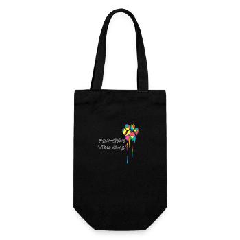 Pawsitive-Vibes Positive Vibes - Geschenkbeutel für Flaschen - Schwarz - Vorne