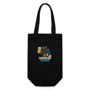 bavarian player - Geschenkbeutel für Flaschen - Schwarz - Vorne