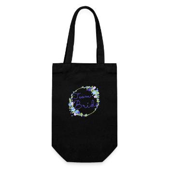 Team Bride /Team Braut - Gift Bag for Bottles - black - Front