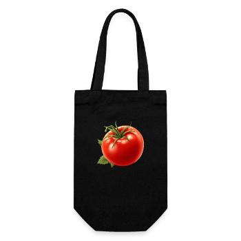 Tomate - Geschenkbeutel für Flaschen - Schwarz - Vorne