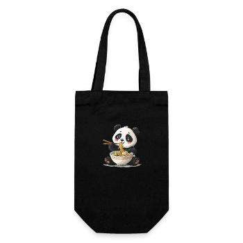 Cute Panda Ramen - Gift Bag for Bottles - black - Front