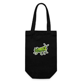 Grasshopper Funny Comic Insect Shirt - Gift Bag for Bottles - black - Front