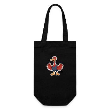 Autruche Drôle Comic Oiseau Chemise - Sac à bouteille - noir - Devant