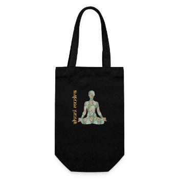 yoga 15 shuni mudra e 211 - Gift Bag for Bottles - black - Front