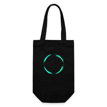 Kreis Türkis Design Neu Variante Vektor Rund - Sac à bouteille - noir - Devant