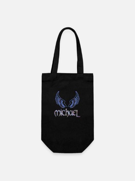 erzengel michael e 45 - Geschenkbeutel für Flaschen - Schwarz