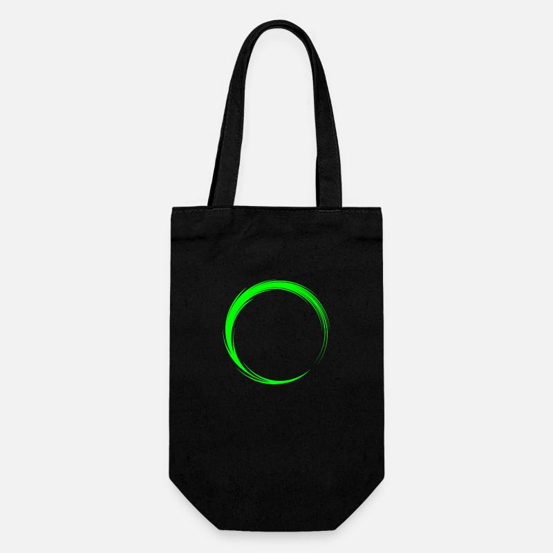 Forme d'icône de cercle - Sac à bouteille - noir