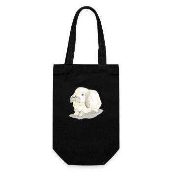 Rabbits - Gift Bag for Bottles - black - Front