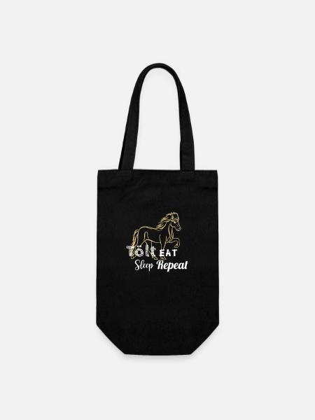 Tölter 04 eat tölt sleep V2 - Sac à bouteille - noir