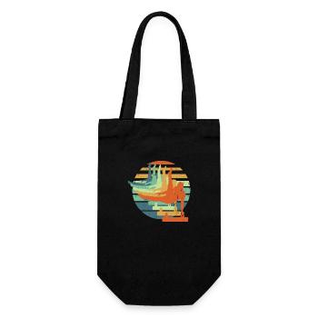 Retro Gymnastics - Cool Gift For Men Gymnast - Gift Bag for Bottles - black - Front