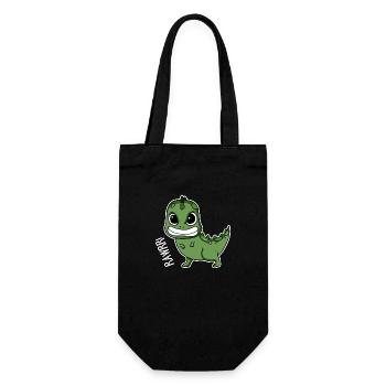 Bébé dinosaure cadeau - Sac à bouteille - noir - Devant