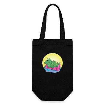 Kai Crocodile - Gift - Gift Idea - Gift Bag for Bottles - black - Front