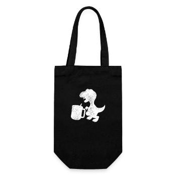 Thé Rex Tea Drinker Dinosaure - Sac à bouteille - noir - Devant