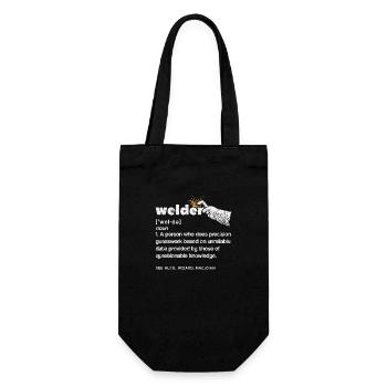 Welder Definition - Geschenkbeutel für Flaschen - Schwarz - Vorne