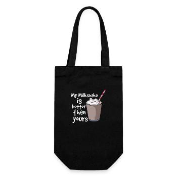 My Milkshake Is Better Than Yours - Geschenkbeutel für Flaschen - Schwarz - Vorne