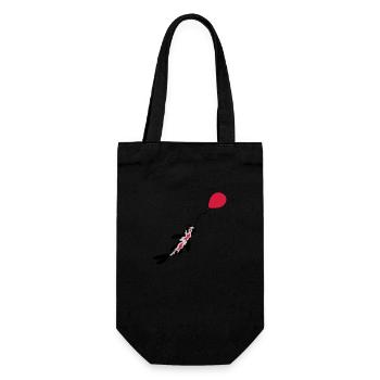 Balloon Koi Fish Nishikigoi - Gift Bag for Bottles - black - Front
