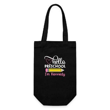 Hello Preschool - Gift Bag for Bottles - black - Front