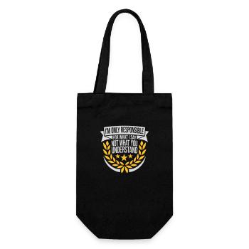 ce que je dis citation - Sac à bouteille - noir - Devant