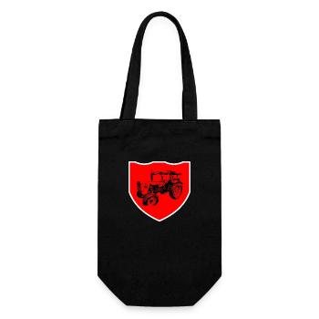 Tractor - Gift Bag for Bottles - black - Front