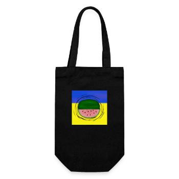 Watermelon Ukraine Kherson - Gift Bag for Bottles - black - Front