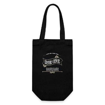 woodworker aaron carpenter tshirts mason - Geschenkbeutel für Flaschen - Schwarz - Vorne