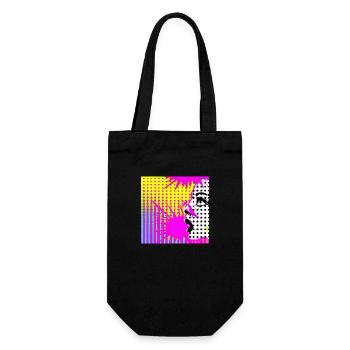 Pop art - Geschenkbeutel für Flaschen - Schwarz - Vorne