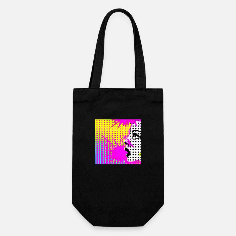 Pop art - Geschenkbeutel für Flaschen - Schwarz