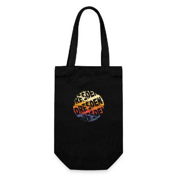 Dresden Germany City Vintage Retro Skyline - Gift Bag for Bottles - black - Front
