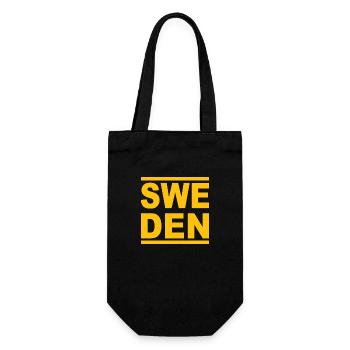 SCHWEDEN GOLD - Geschenkbeutel für Flaschen - Schwarz - Vorne