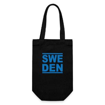 SCHWEDEN - Geschenkbeutel für Flaschen - Schwarz - Vorne