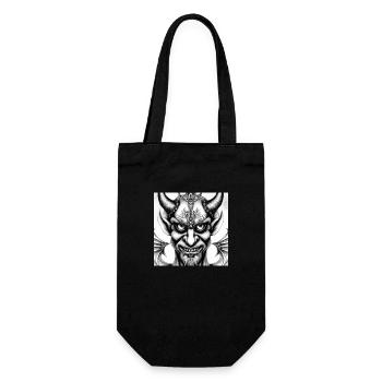 Devil Face - Gift Bag for Bottles - black - Front