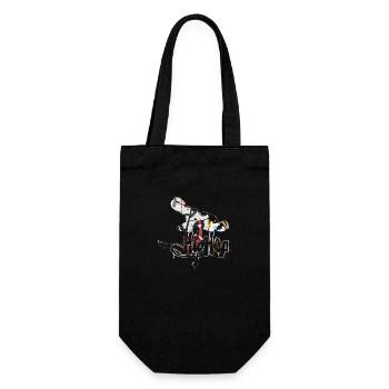Hip hop Music blues pop rock dance breakdance - Gift Bag for Bottles - black - Front