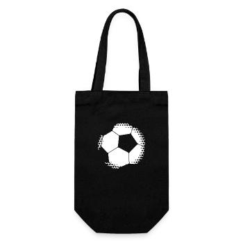 Soccer Fussball - Geschenkbeutel für Flaschen - Schwarz - Vorne