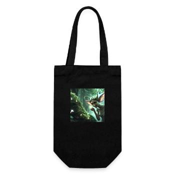Fairy in the magical forest - Gift Bag for Bottles - black - Front