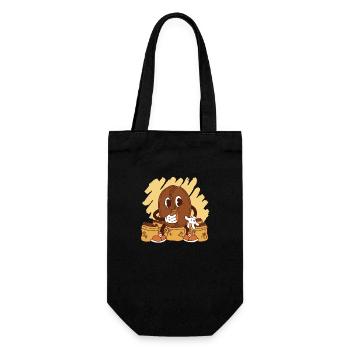 Coffee Cup Caffeine Gift Coffee Bean Coffee - Gift Bag for Bottles - black - Front