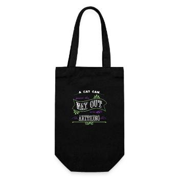 Rainbow Cat Statement House Cat Pet Avocados - Gift Bag for Bottles - black - Front