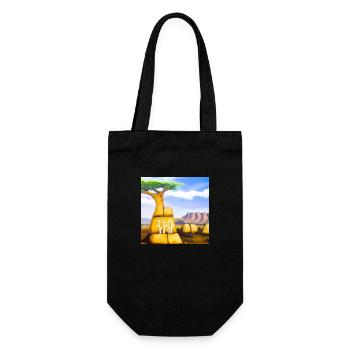 Surreal african landscape - Geschenkbeutel für Flaschen - Schwarz - Vorne