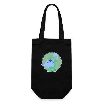 Cute Dinosaur Family - Gift Bag for Bottles - black - Front