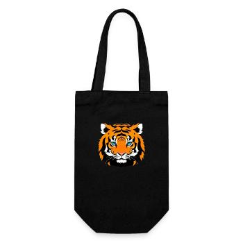 Comic Tiger Mignon Drôle Cool Dessin animé 8 - Sac à bouteille - noir - Devant
