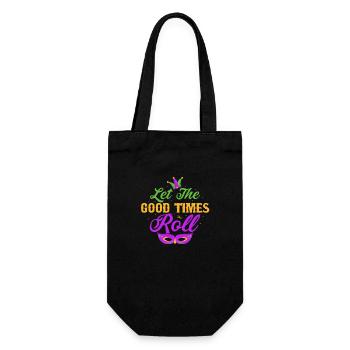 Let The Good Times Roll Mardi Gras Party - Geschenkbeutel für Flaschen - Schwarz - Vorne
