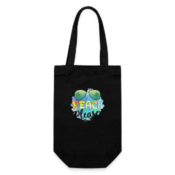 Beach - Geschenkbeutel für Flaschen - Schwarz - Vorne