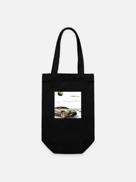 SUV sur la plage - Sac à bouteille - noir