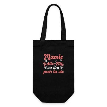 Mamie Et Petite Fille - Sac à bouteille - noir - Devant