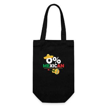 0% Mexican Cinco De Mayo Party Gringo - Gift Bag for Bottles - black - Front