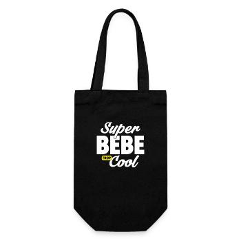 Super bébé / humour bébé / cadeau nouveau-né - Sac à bouteille - noir - Devant