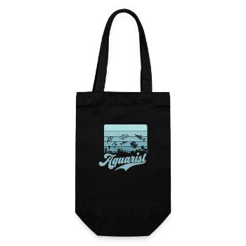 Aquarist Aquarium Owner Fish Keeping - Gift Bag for Bottles - black - Front