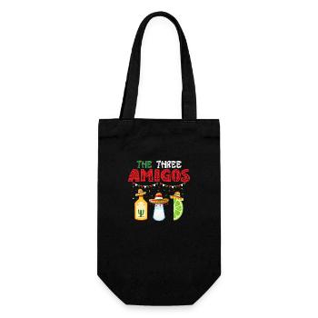 The Three Amigos Cinco De Mayo Salt Lime Tequila - Geschenkbeutel für Flaschen - Schwarz - Vorne