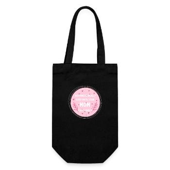 Nichts ist verloren, erst wenn Mom es nicht findet - Geschenkbeutel für Flaschen - Schwarz - Vorne
