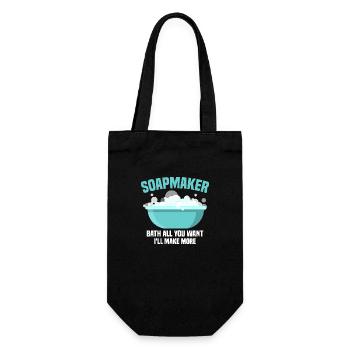 Soapmaker - Bath All You Want I'll Make More Soapm - Gift Bag for Bottles - black - Front