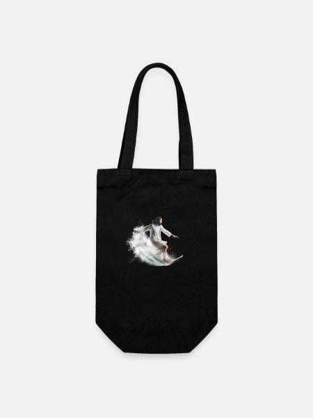 Dieu du surf - Sac à bouteille - noir